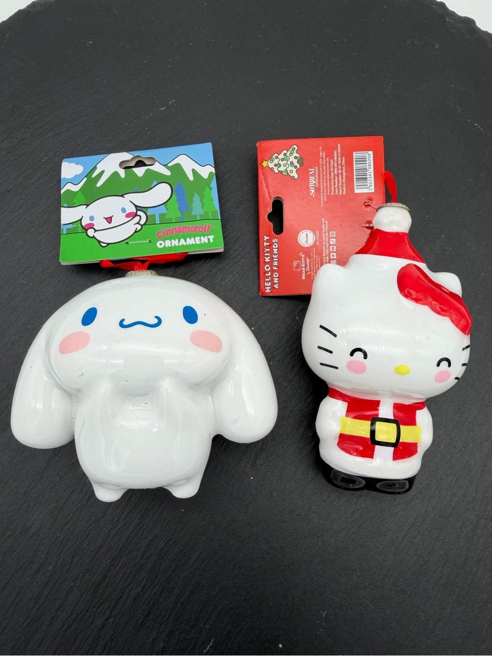 Sanrio Hello Kitty Santa & Cinnamoroll Christmas Ornaments Set of 2 2025